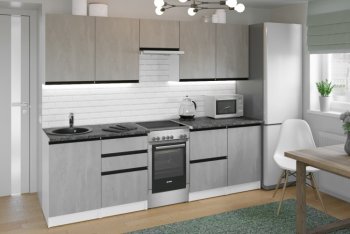 Кухонный гарнитур Сюита мега 2500 мм (Герда) в Асбесте - asbest.mebel-e96.ru