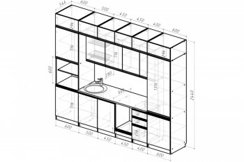 Кухонный гарнитур Сюита люкс 3000 мм (Герда) в Асбесте - asbest.mebel-e96.ru