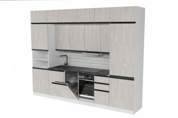 Кухонный гарнитур Сюита люкс 3000 мм (Герда) в Асбесте - asbest.mebel-e96.ru