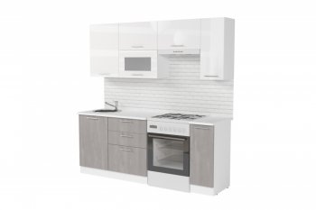 Кухонный гарнитур Терция ультра 2000 мм (Герда) в Асбесте - asbest.mebel-e96.ru