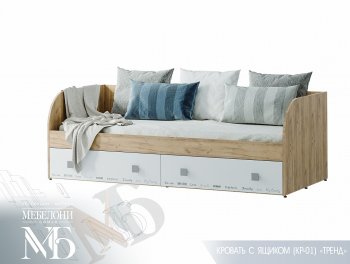 Кровать с ящиками Тренд LIGHT КР-01 (БТС) в Асбесте - asbest.mebel-e96.ru | фото