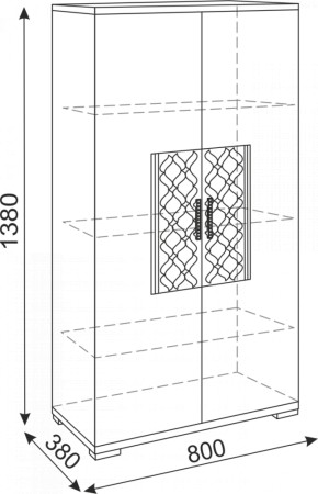 Тумба 2 двери Тиффани М13 (Риннер) в Асбесте - asbest.mebel-e96.ru