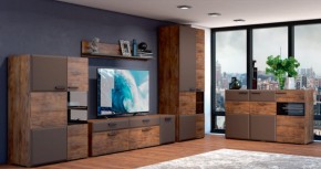 Тумба 3 двери 1500 РИО Смоки Soft touch/Таксус (БМ) в Асбесте - asbest.mebel-e96.ru