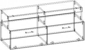 Тумба малая ТМС-1200 (Дуб сонома/Белый глянец) в Асбесте - asbest.mebel-e96.ru