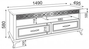 Тумба под ТВ Скарлетт М02 (Риннер) в Асбесте - asbest.mebel-e96.ru