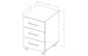 Тумба подкатная РМ-2 в Асбесте - asbest.mebel-e96.ru