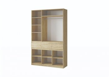 Шкаф 1500 мм Турин крафт/графит (ВВР) в Асбесте - asbest.mebel-e96.ru