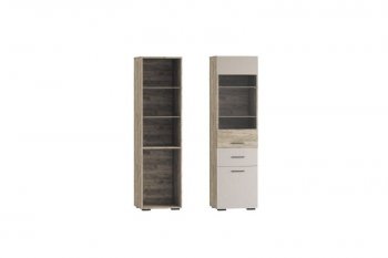 Стенка Турин крафт серый/кашемир, модульная (ВВР) в Асбесте - asbest.mebel-e96.ru