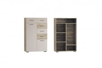 Стенка Турин крафт серый/кашемир, модульная (ВВР) в Асбесте - asbest.mebel-e96.ru