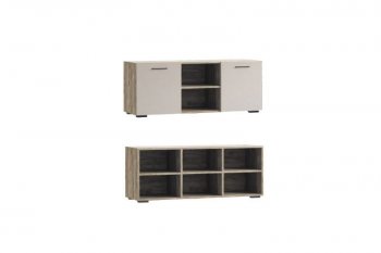 Стенка Турин крафт серый/кашемир, модульная (ВВР) в Асбесте - asbest.mebel-e96.ru