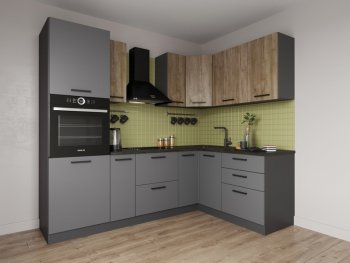 Угловой кухонный гарнитур Умбра 2400*1600 мм МДФ Sanvut в Асбесте - asbest.mebel-e96.ru