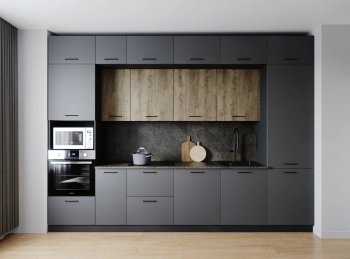 Кухонный гарнитур Умбра 3400 мм МДФ (Санвут) в Асбесте - asbest.mebel-e96.ru