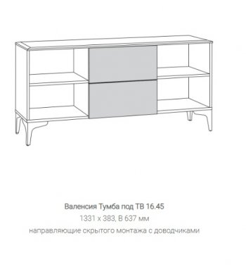 Стенка Валенсия (модульная) в Асбесте - asbest.mebel-e96.ru