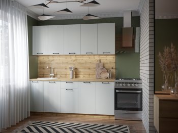 КУхонный гарнитур Валерия 2000 мм вотан/серый (Сурская) в Асбесте - asbest.mebel-e96.ru