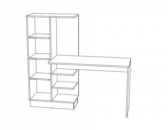 Стол компьютерный №1 Вега New Позитив (Миф) в Асбесте - asbest.mebel-e96.ru