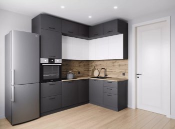 Кухонный гарнитур угловой Вегас 2200*1700 мм (Санвут) в Асбесте - asbest.mebel-e96.ru