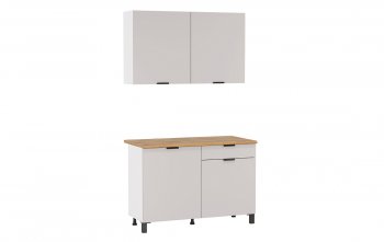 Кухонный гарнитур 1200 мм Венера кашемир ЛДСП (Олмеко) в Асбесте - asbest.mebel-e96.ru
