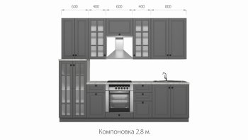 Кухонный гарнитур Верона 2800 мм в Асбесте - asbest.mebel-e96.ru