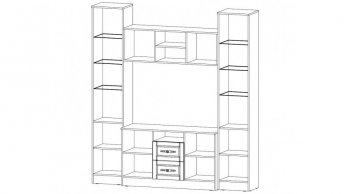 Стенка Виктория ЦС (Лин) в Асбесте - asbest.mebel-e96.ru