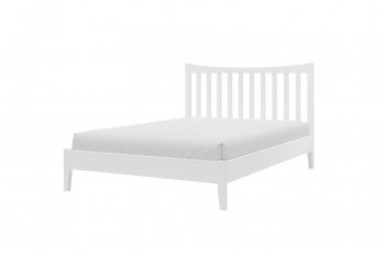 Кровать из массива Виола белый античный (БМ) в Асбесте - asbest.mebel-e96.ru