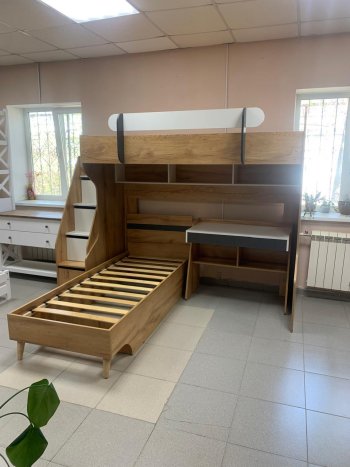 Кровать-чердак Омега-3 комп.2 в Асбесте - asbest.mebel-e96.ru