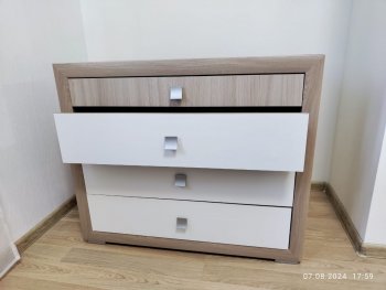 Спальня Глэдис (Модульная) Шимо светлый/Белый в Асбесте - asbest.mebel-e96.ru