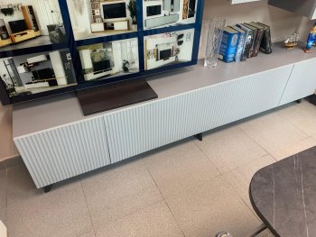 Стенка Сканди МДФ НМ-001 грин грей софт (Стиль) в Асбесте - asbest.mebel-e96.ru