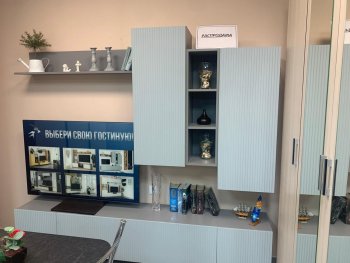 Стенка Сканди МДФ НМ-001 грин грей софт (Стиль) в Асбесте - asbest.mebel-e96.ru
