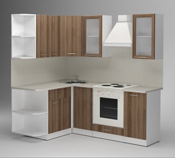 Кухонный гарнитур Яна прайм 1500х2000 мм (Герда) в Асбесте - asbest.mebel-e96.ru