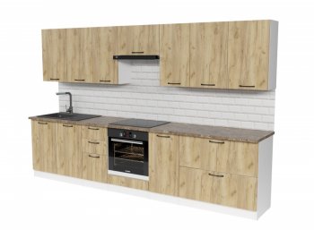 Кухонный гарнитур Янтарь 3000 мм (Герда) в Асбесте - asbest.mebel-e96.ru