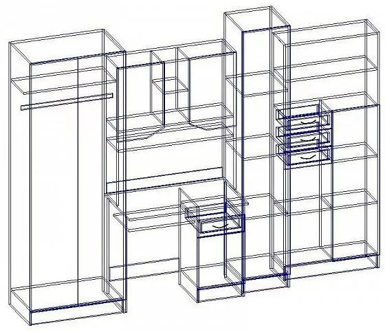 Стенка детская Юниор МДФ (Регион) в Асбесте - asbest.mebel-e96.ru